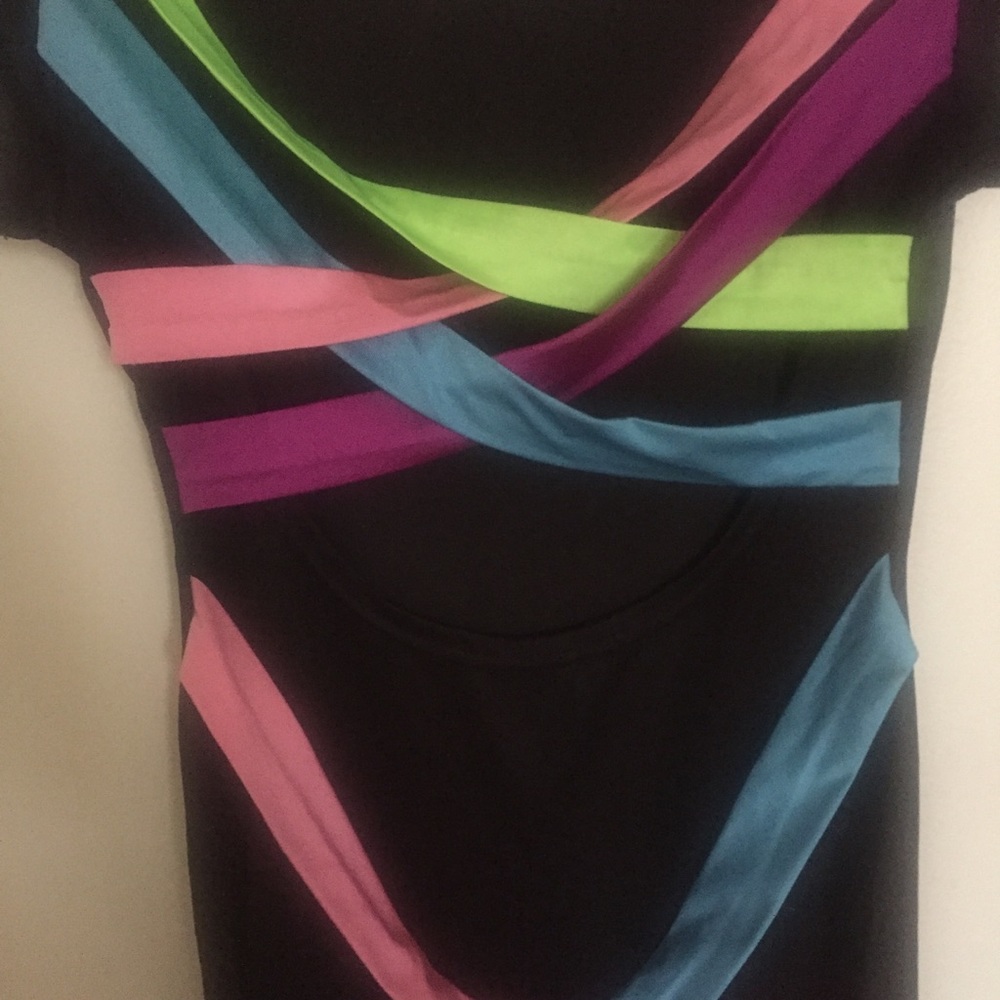 Little Black Coloured Criss Cross Dress - Picture 10 of 10